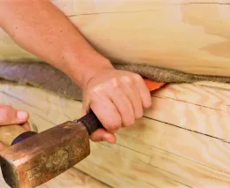 Конопатка домов, срубов, бань